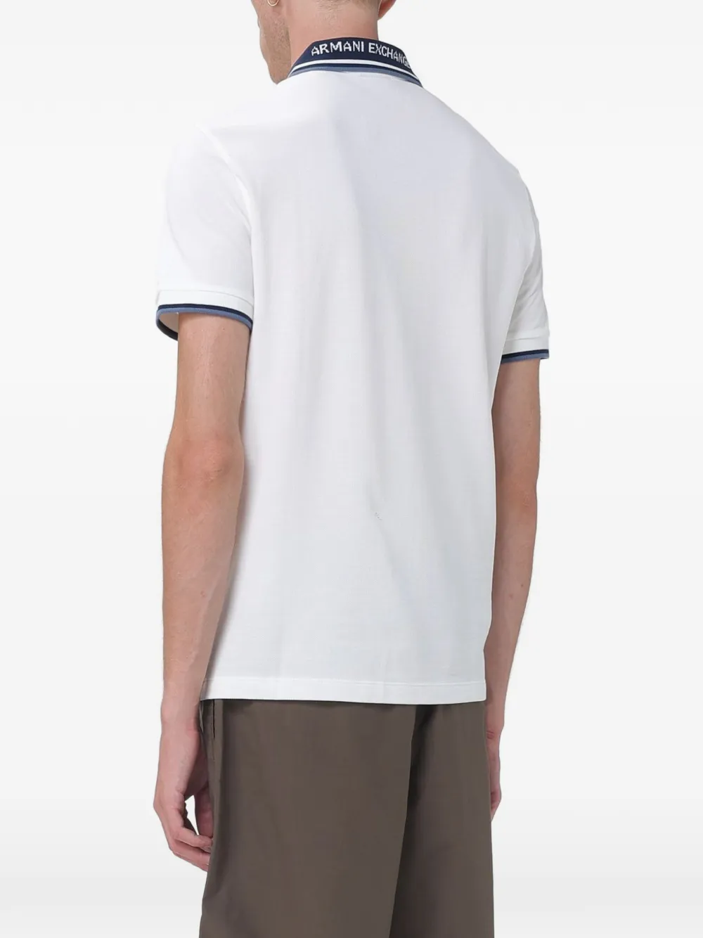 Armani Exchange Poloshirt met logoprint Wit