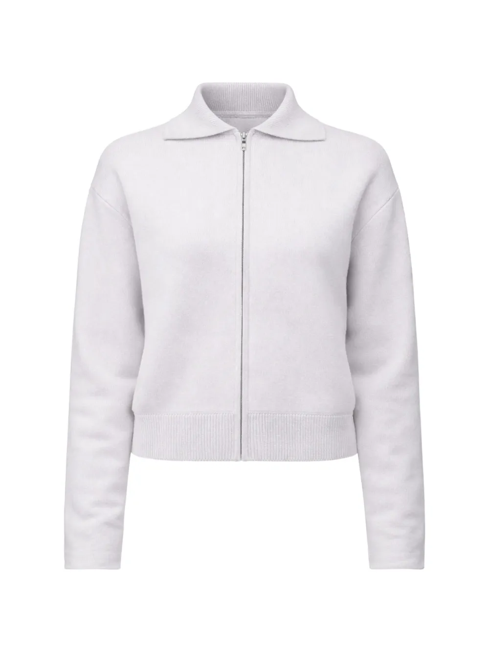 Allude collar zip jacket - Grigio