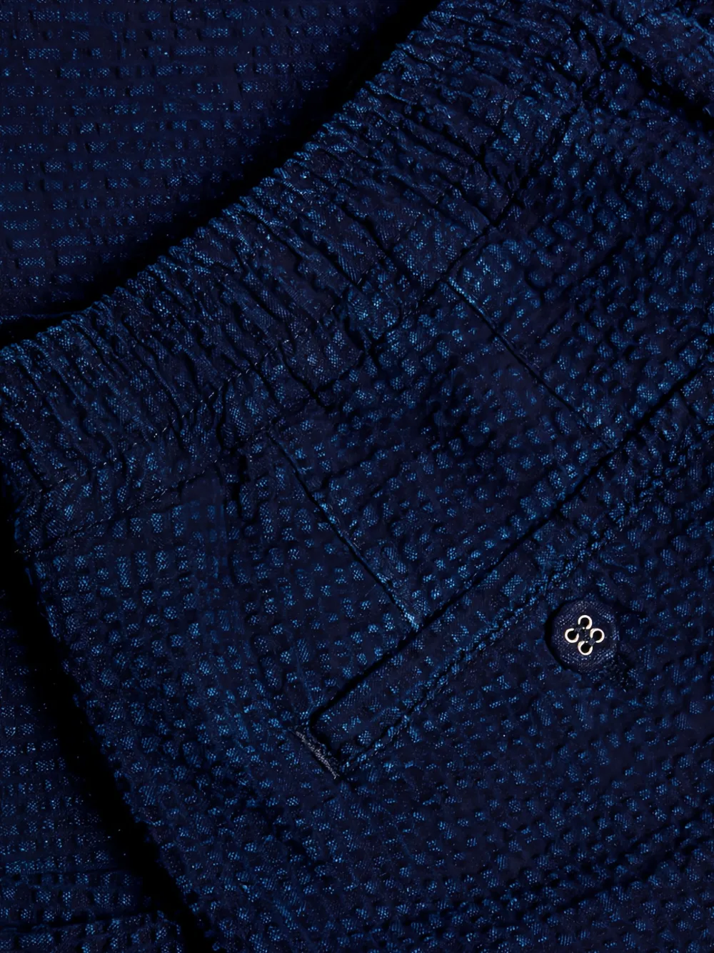  Officine Generale Elasticated-waistband Trousers - Blue 