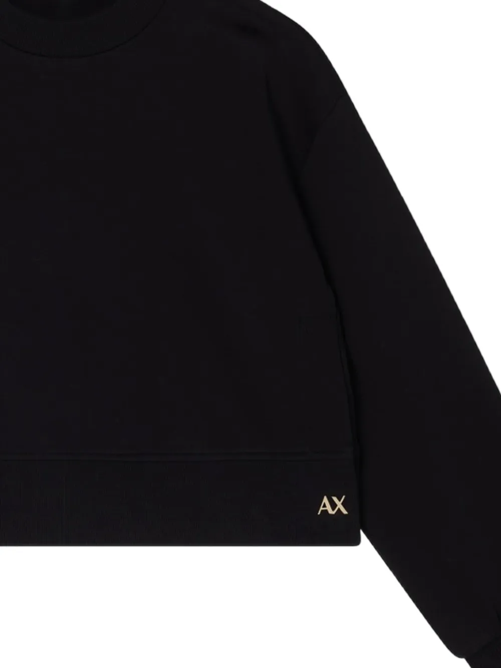 Armani Exchange Sweater met logo Zwart