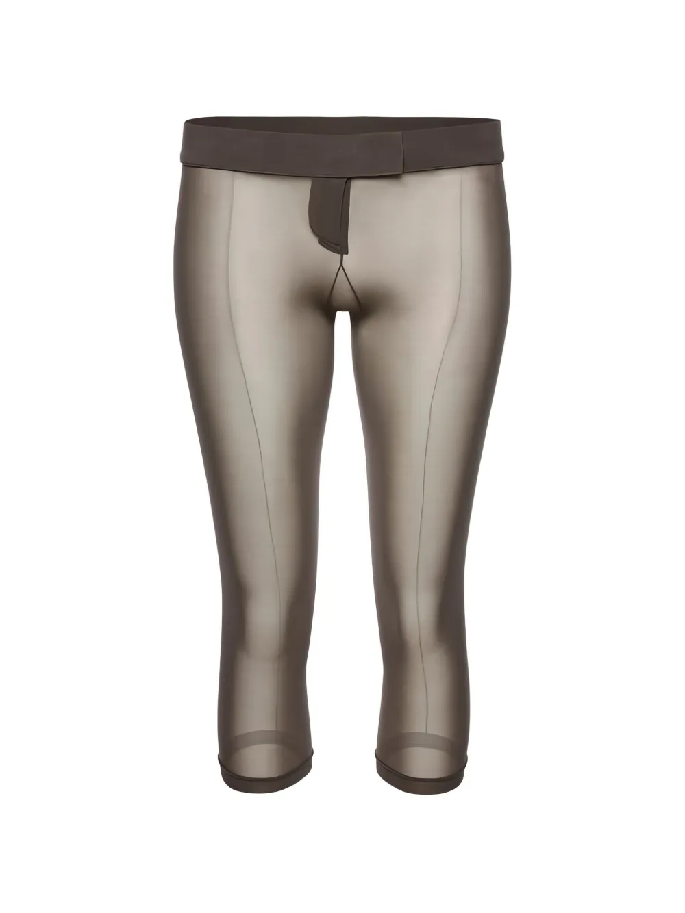 Magda Butrym Low-rise capri trousers - Marrone