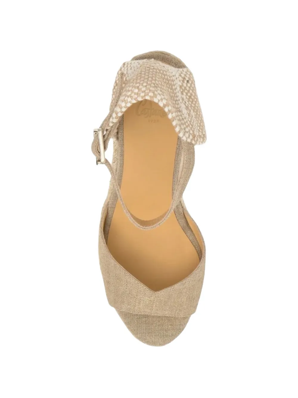 Castañer buckle-fastening wedge-heel espadrilles Beige