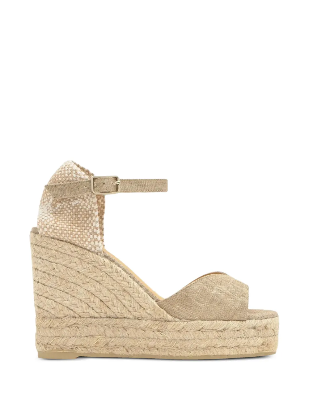 Castañer buckle-fastening wedge-heel espadrilles Beige