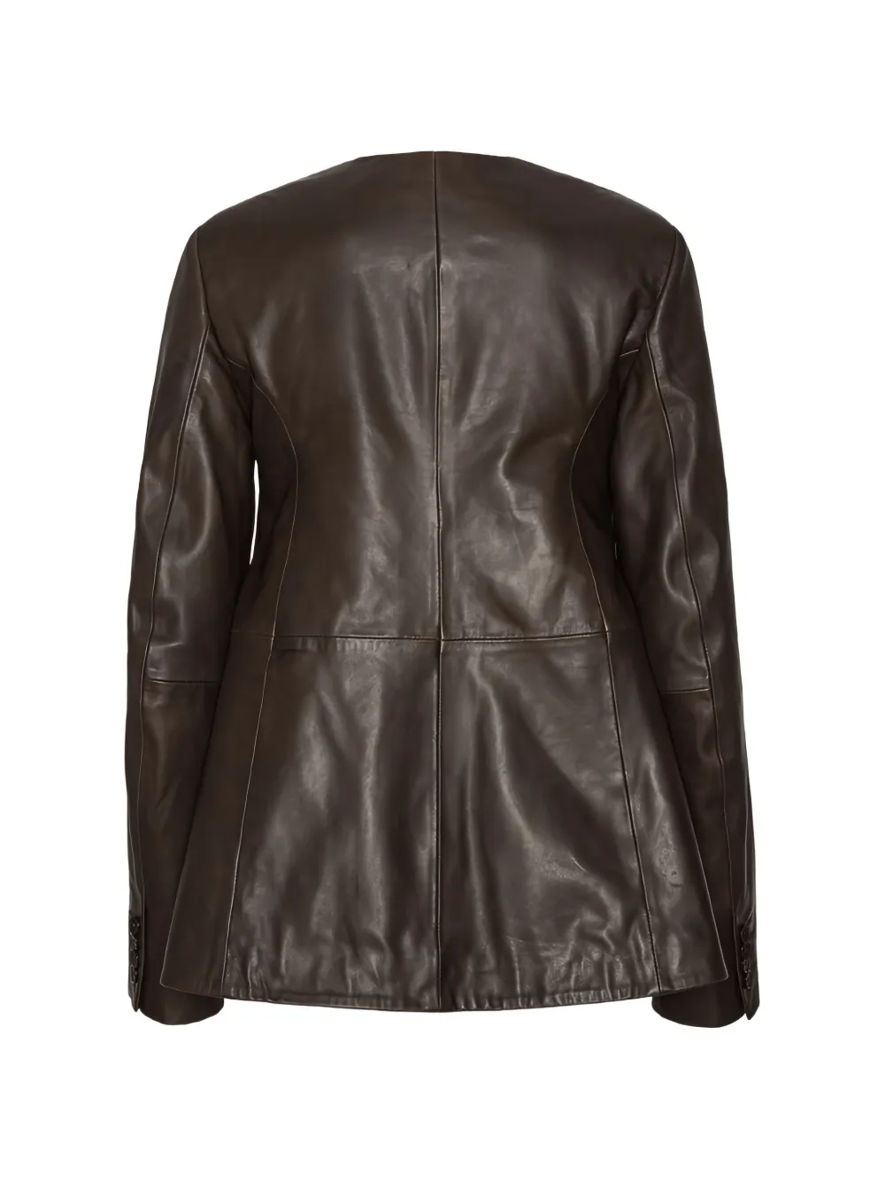 Flared Leather Jacket