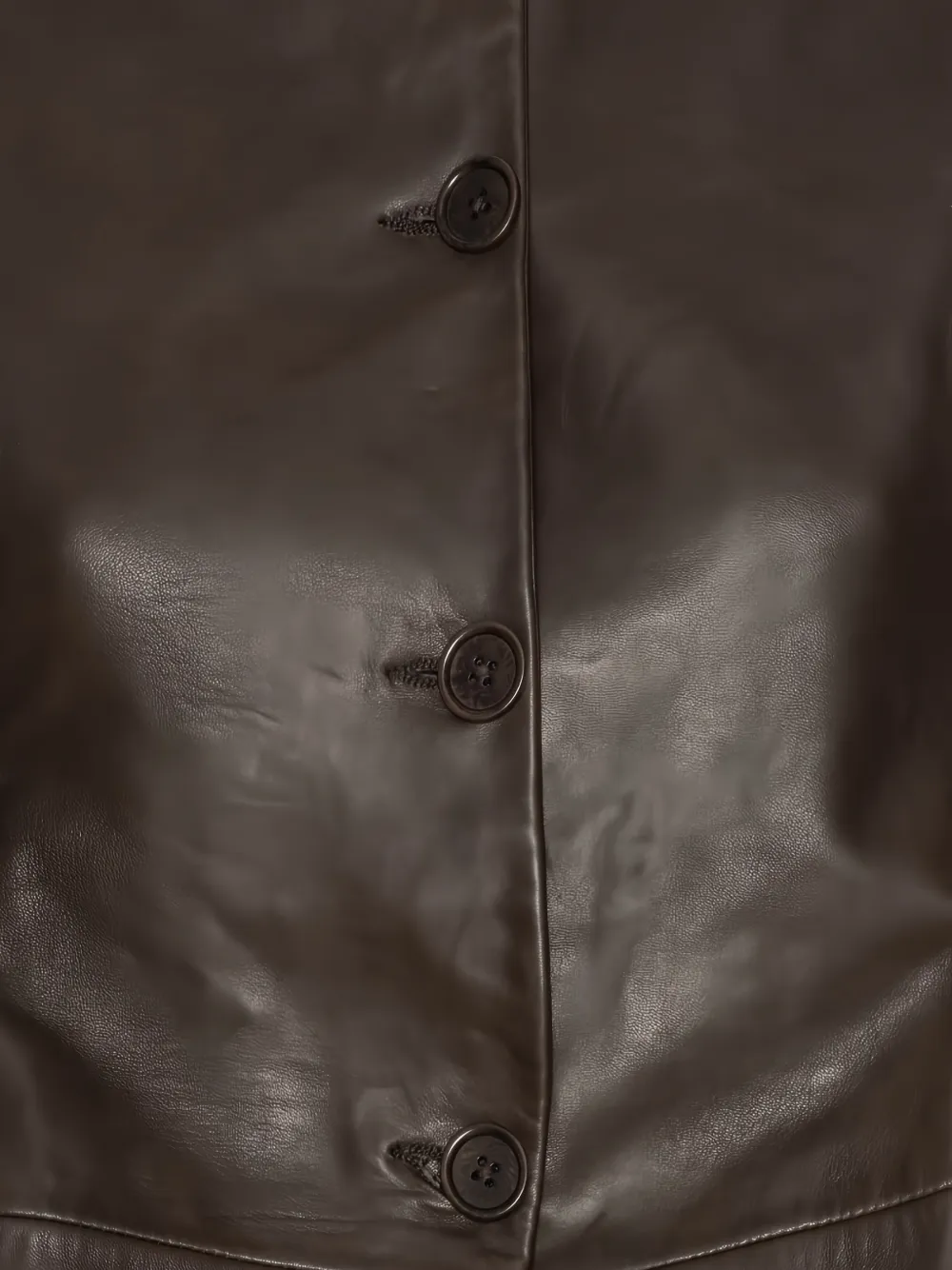 Flared Leather Jacket