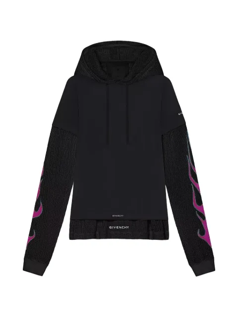 Givenchy flame print hoodie