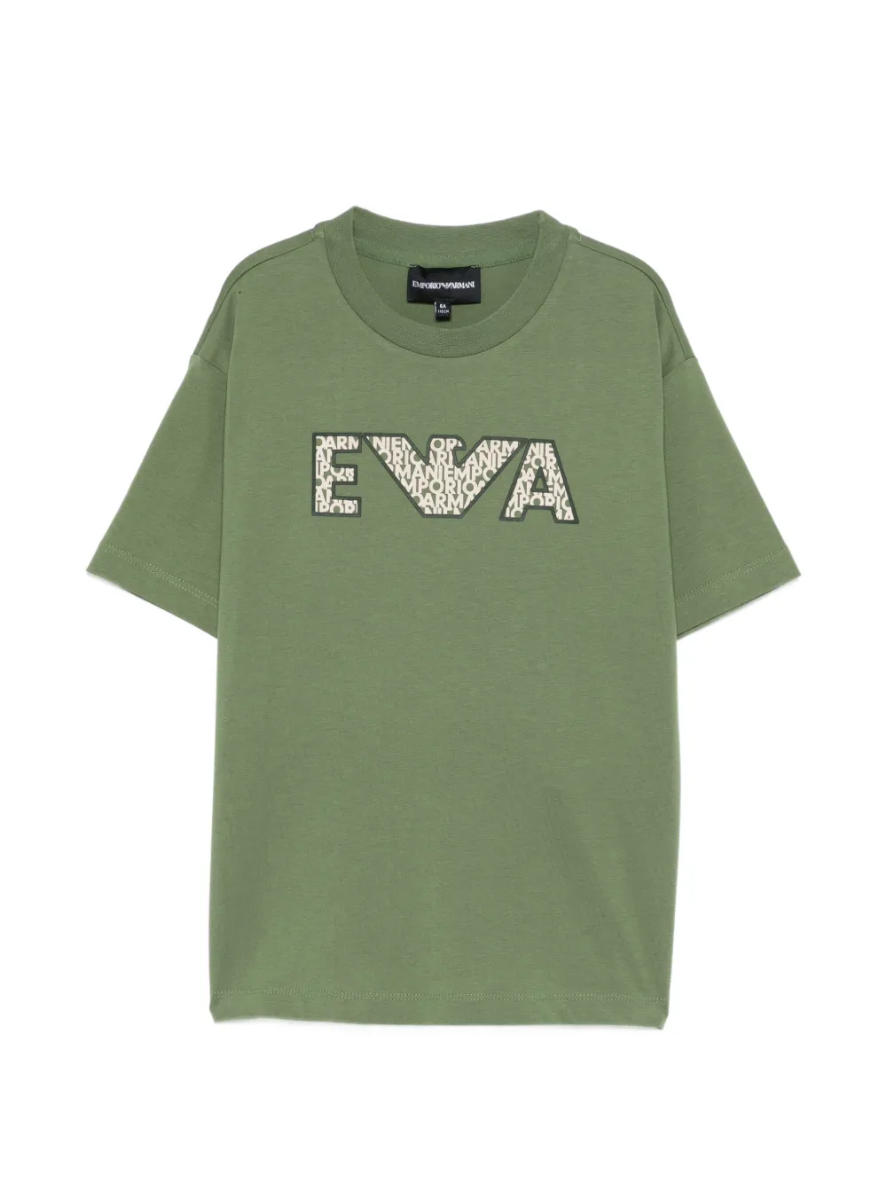 Emporio Armani Kids logo T-shirt - Verde