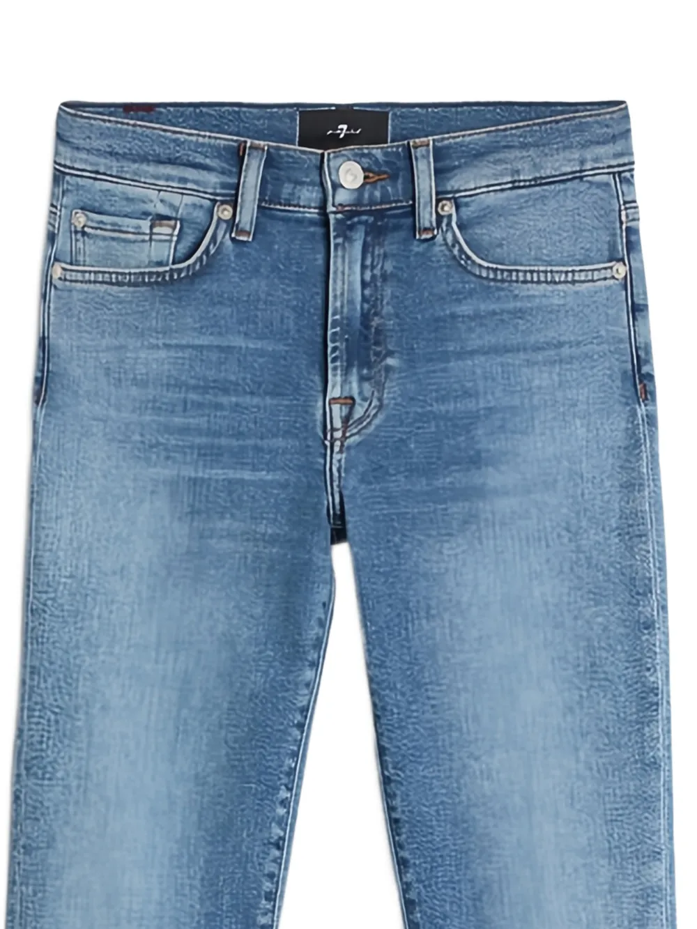  7 For All Mankind Roxanne Logo-patch Jeans - Blue 