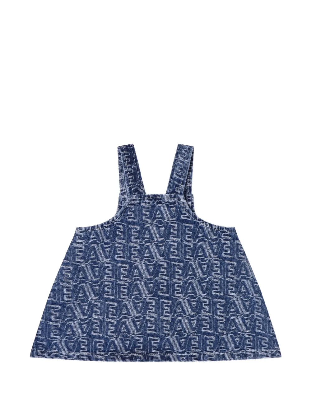 Emporio Armani Kids Jurk met initiaal Blauw