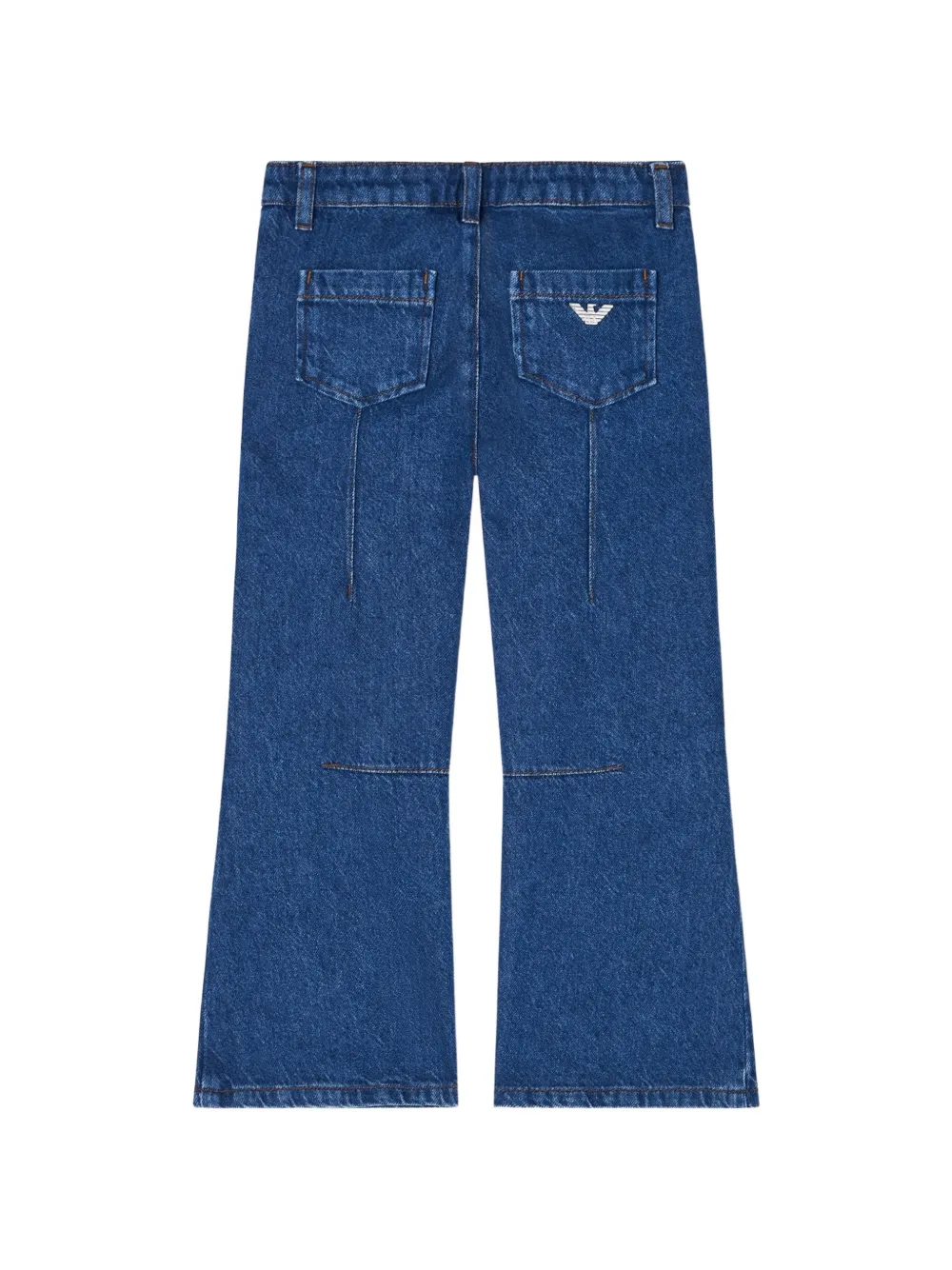 Emporio Armani Kids Flared jeans met vijf zakken Blauw