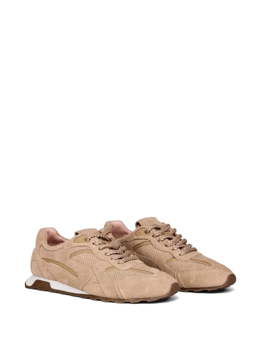 Ash Kasar sneakers met geperforeerde details en vlakken Beige