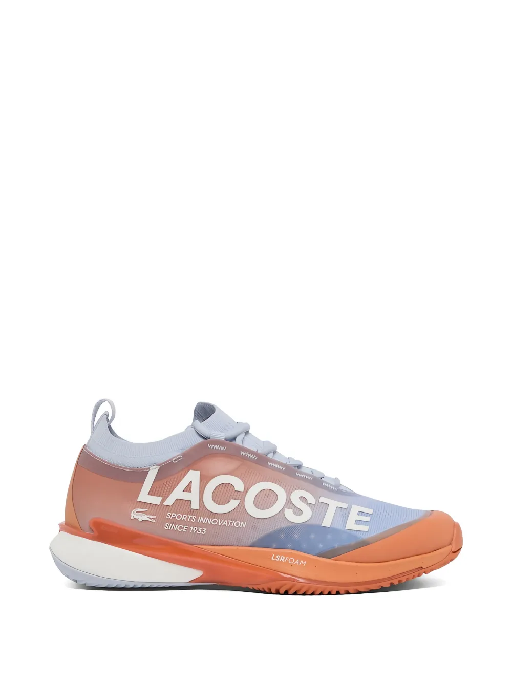 Lacoste logo print sneakers - Arancione