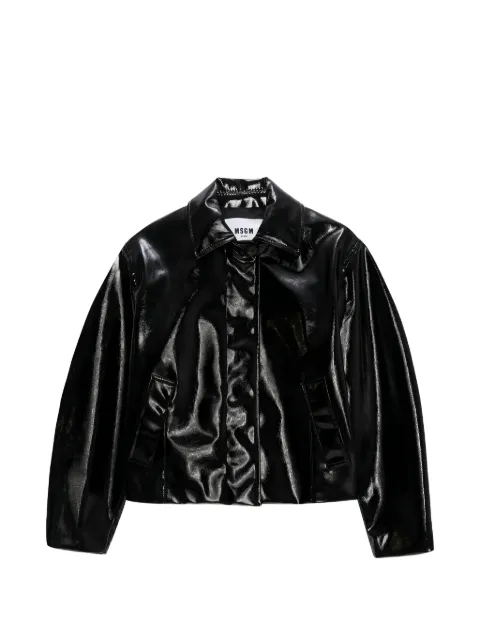 MSGM point collar flap pockets bomber jacket