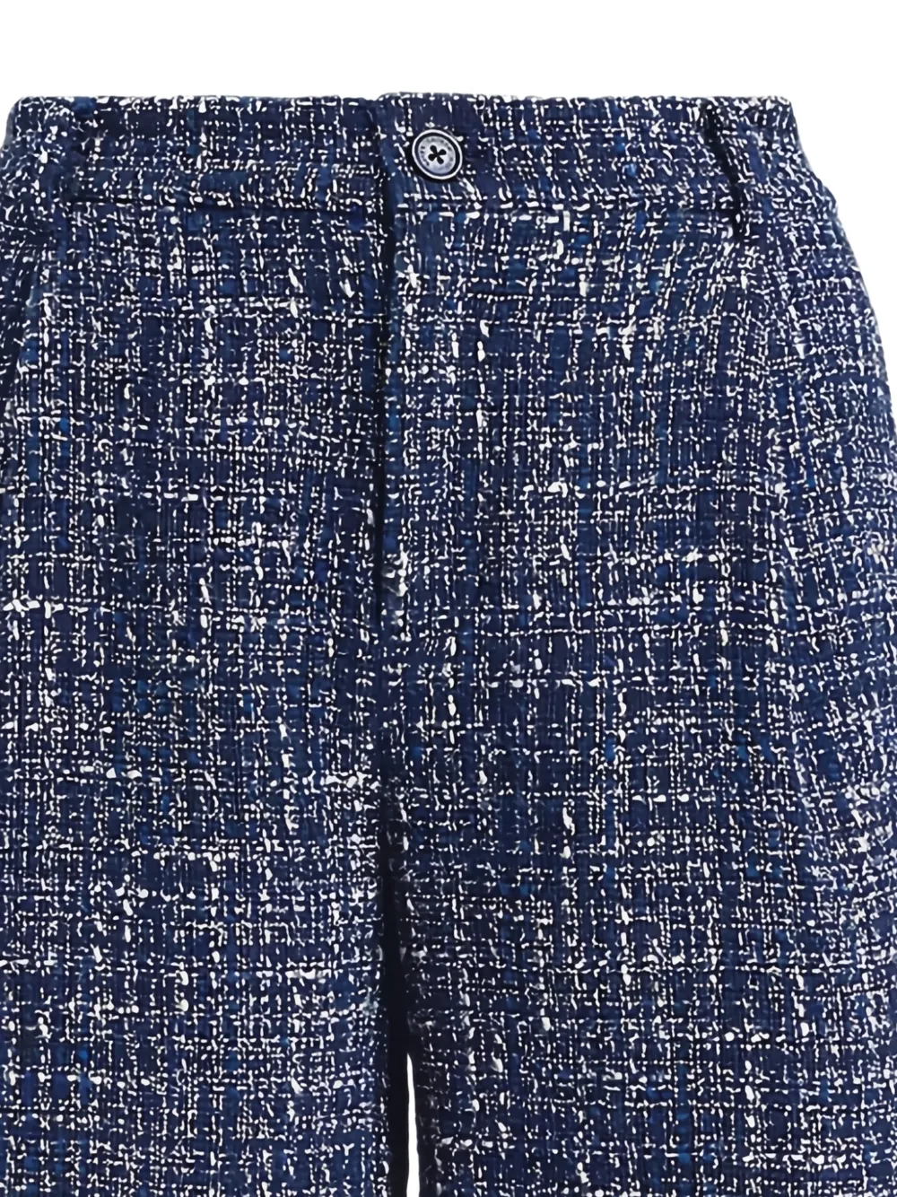 Lauren Ralph Lauren Geplooide bouclé shorts Blauw