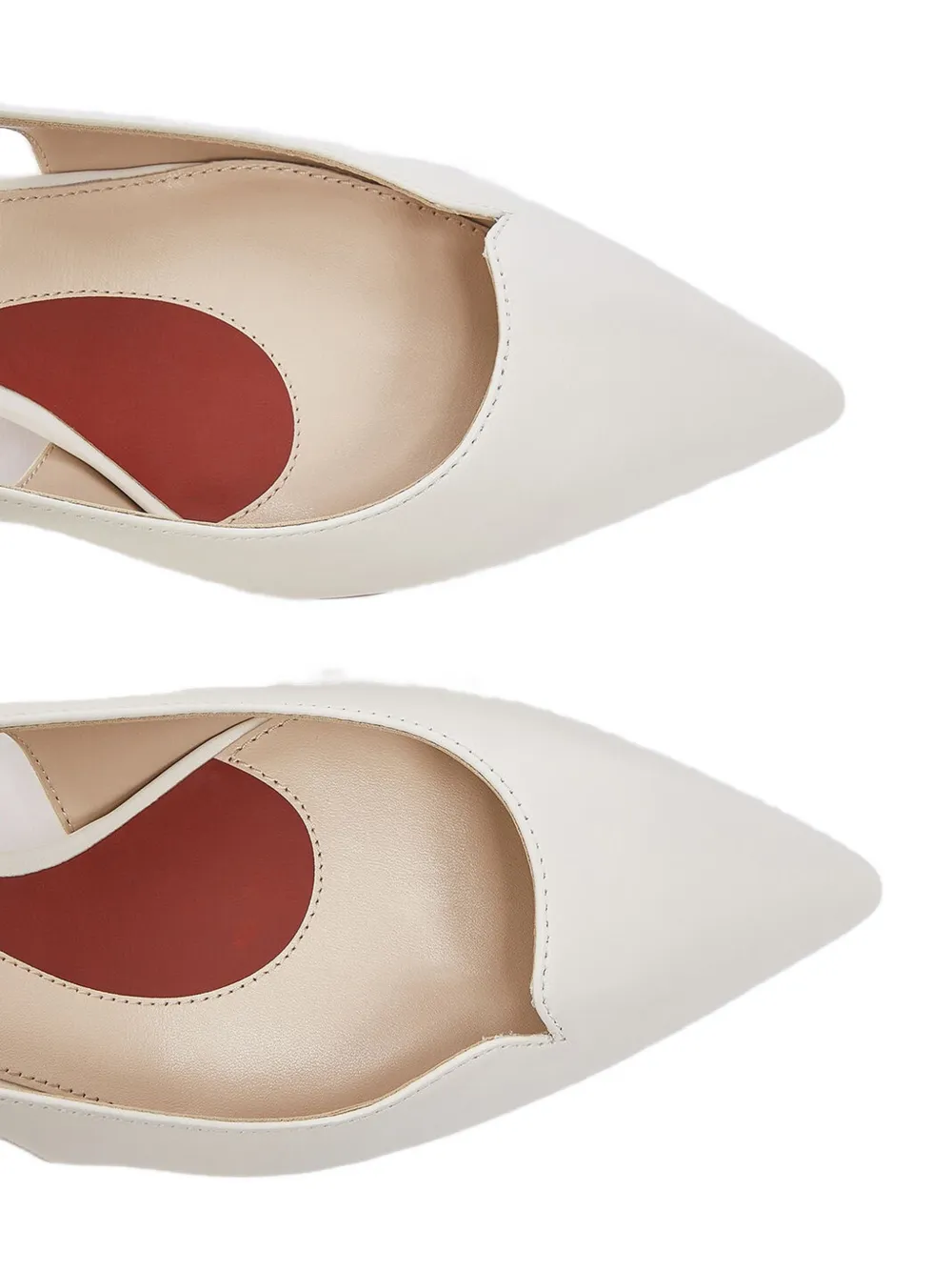 LIU JO Slingback pumps met puntige neus Wit