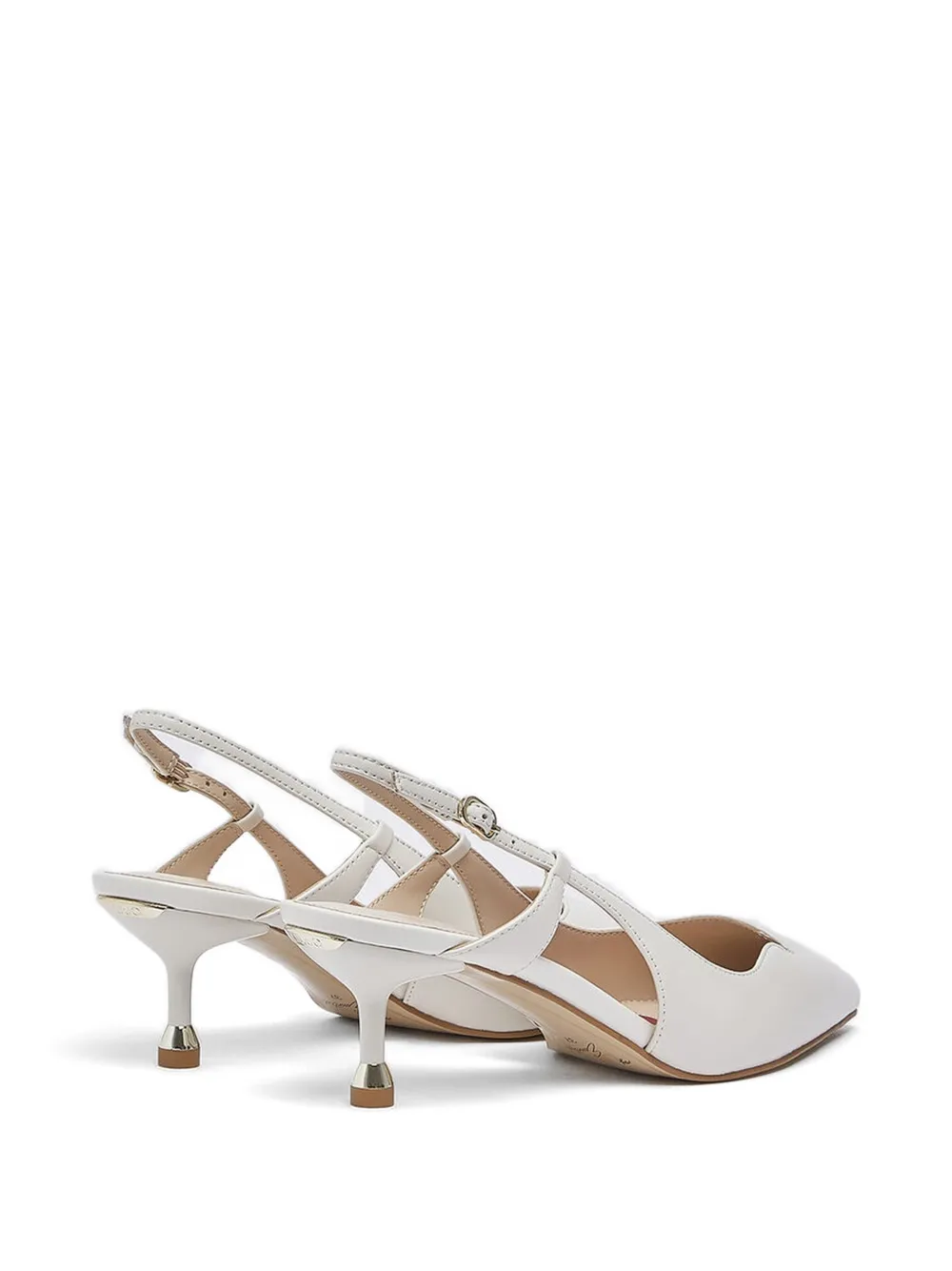 LIU JO Slingback pumps met puntige neus Wit