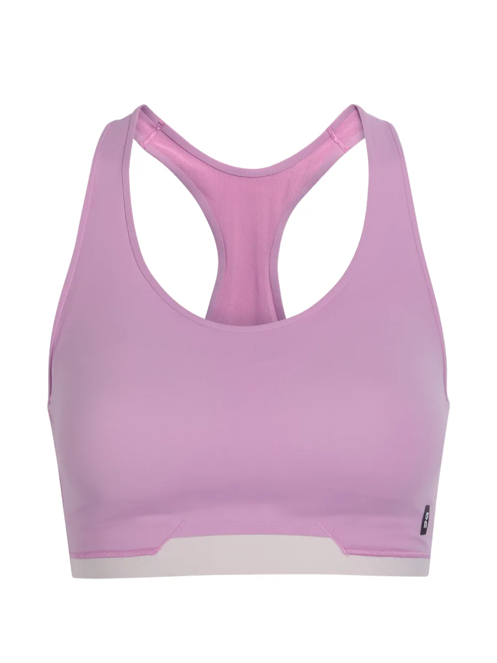 On Sport-BH mit Logo-Patch - Rosa