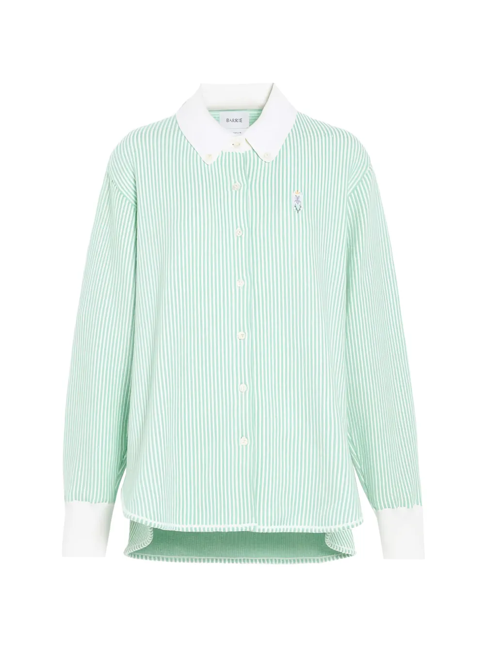 Barrie striped button-down shirt - Verde