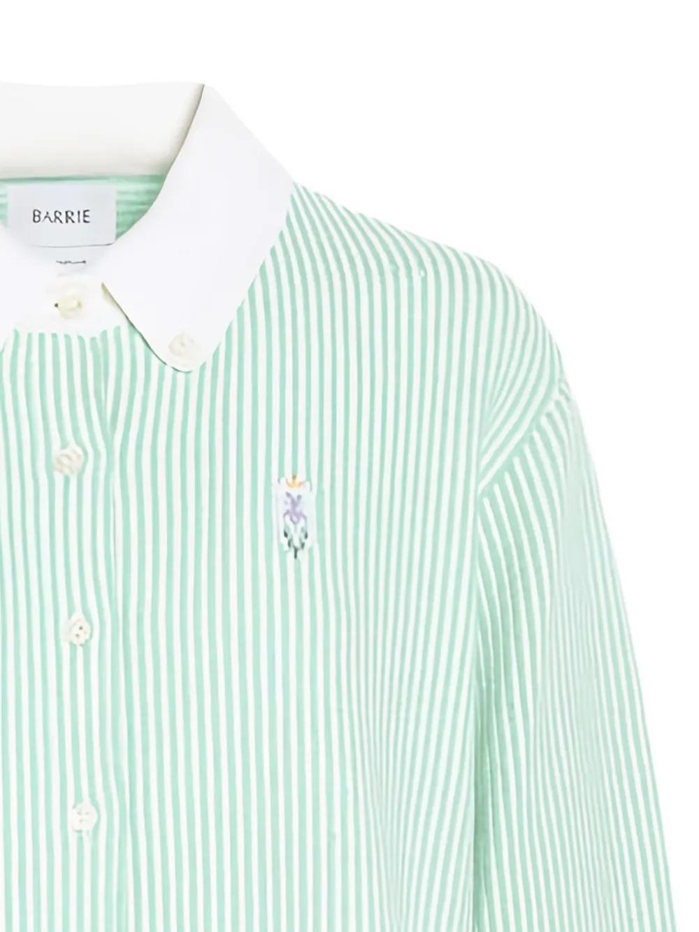  Barrie Striped Button-down Shirt - Green 