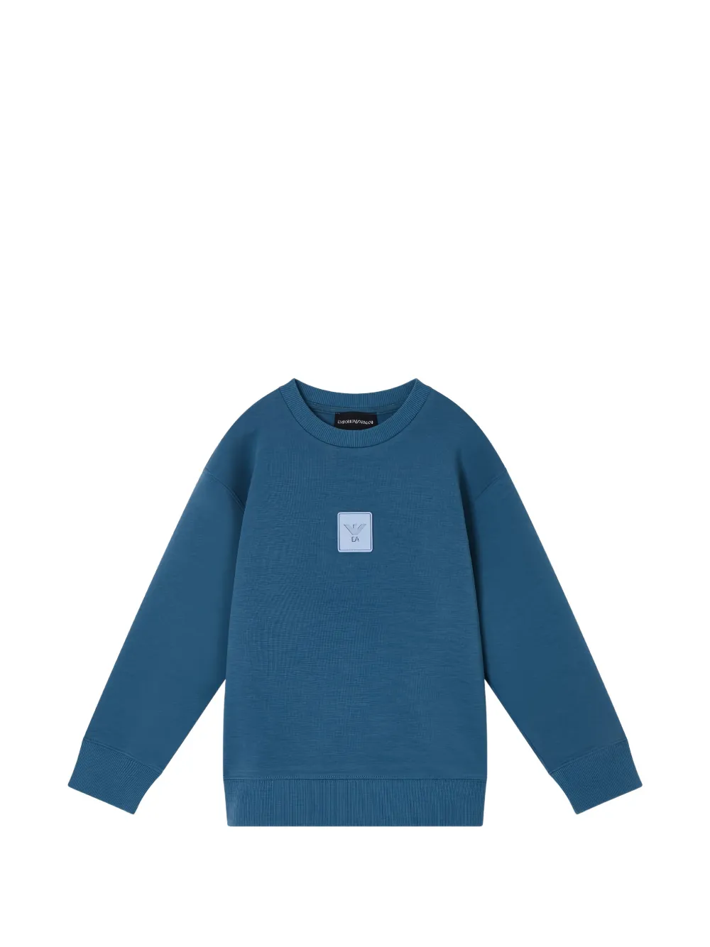 Emporio Armani Kids patch detail sweatshirt - Blu