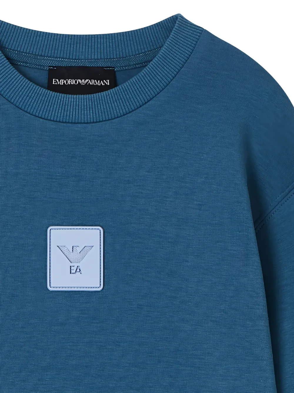 Emporio Armani Kids Sweater met patch Blauw