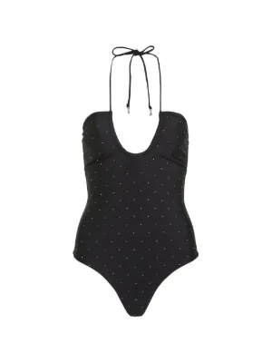 Tory Burch ホルターネック ワンピース水着 | ブラック | FARFETCH JP