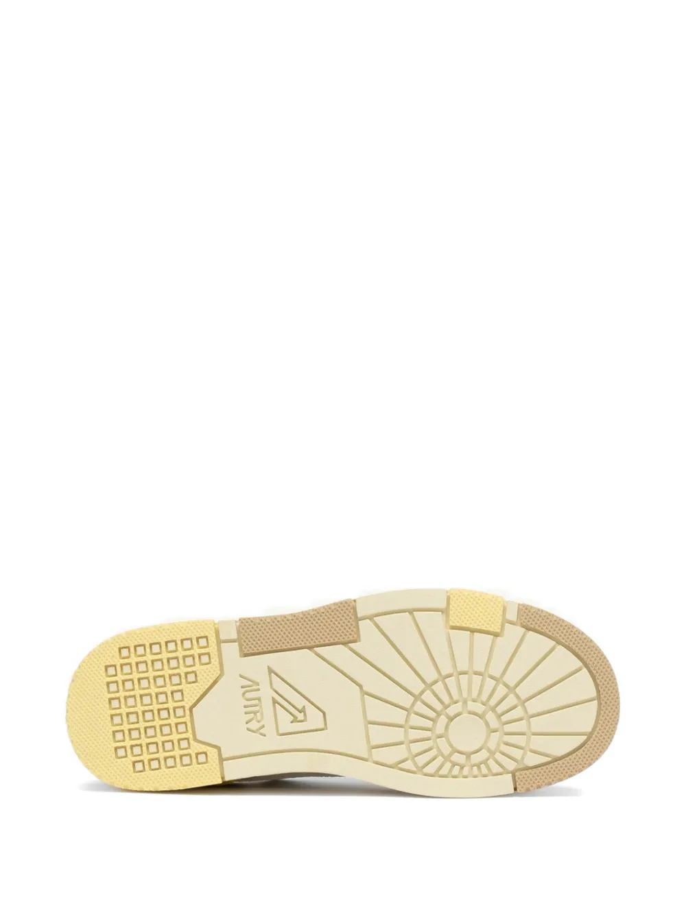 Autry CLC sneakers met suède vlakken Beige