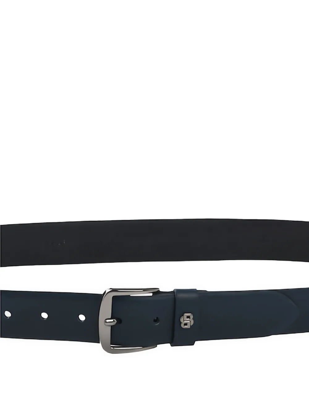  Boss Logo Leather Belt - Blue 