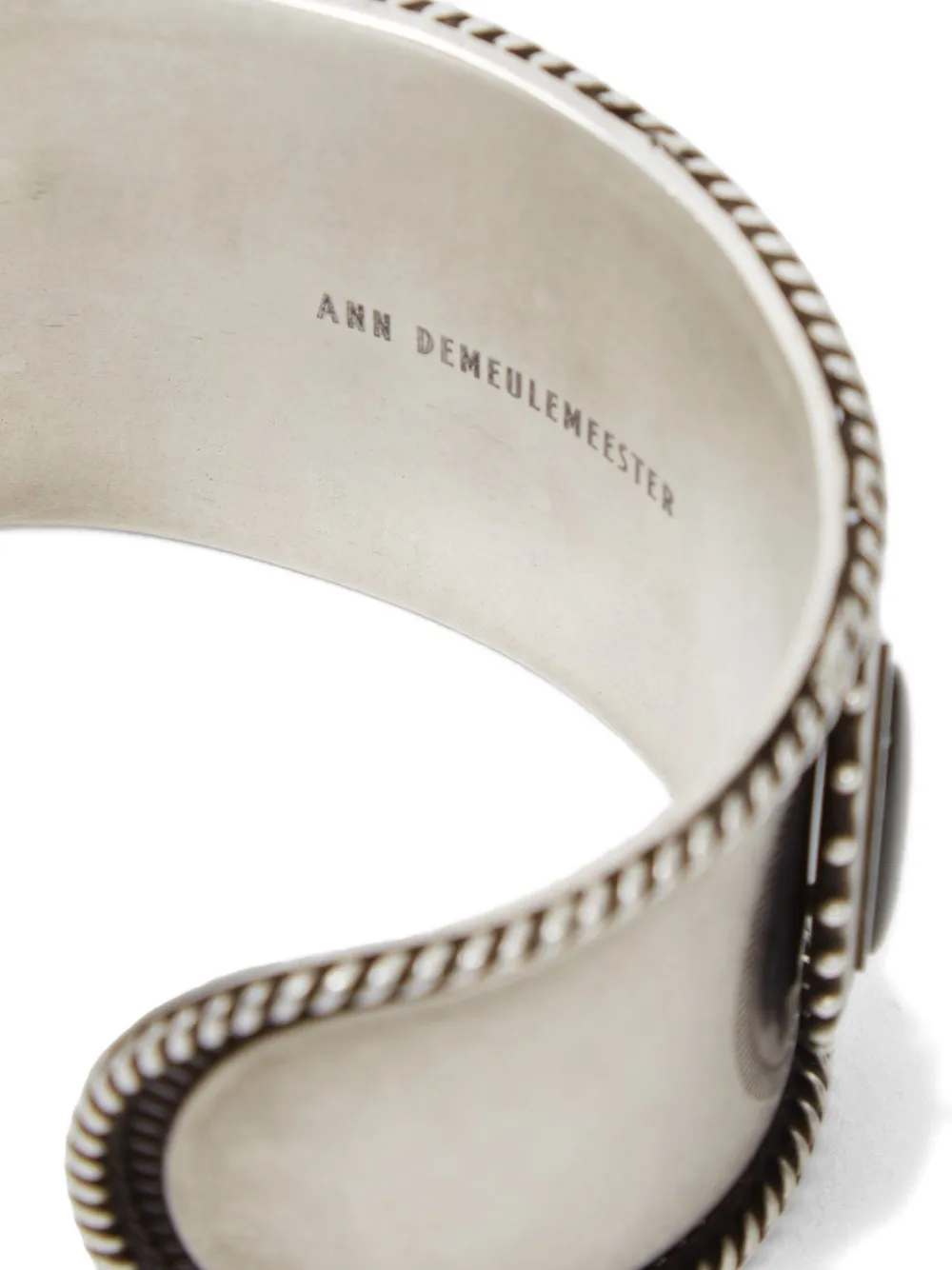  Ann Demeulemeester Luba Engraved Cuff Bracelet - Silver 