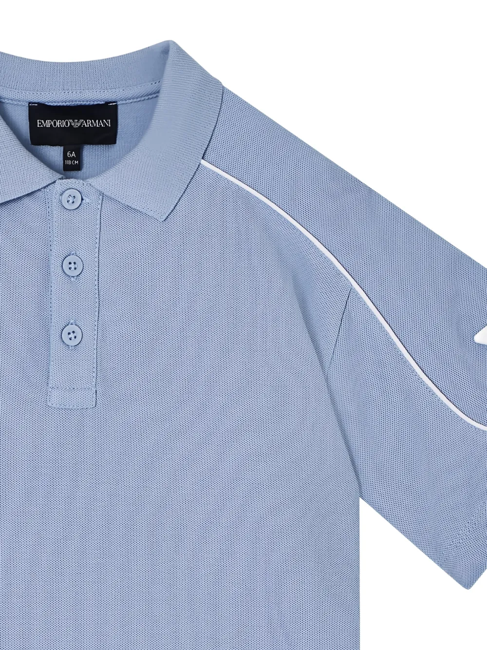 Emporio Armani Kids Poloshirt met logo Blauw