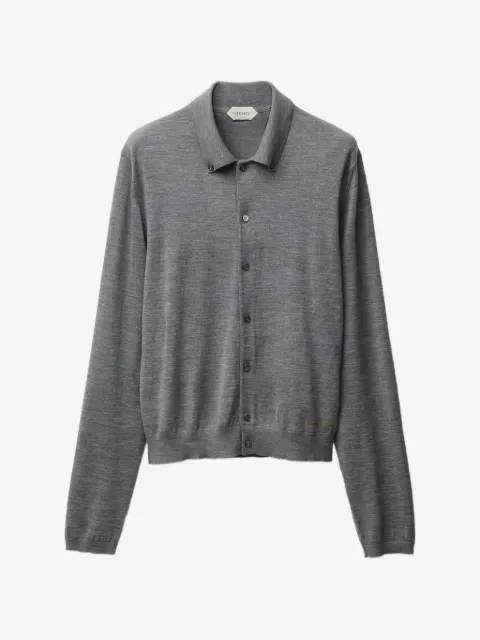 Versace cárdigan con cuello tipo polo