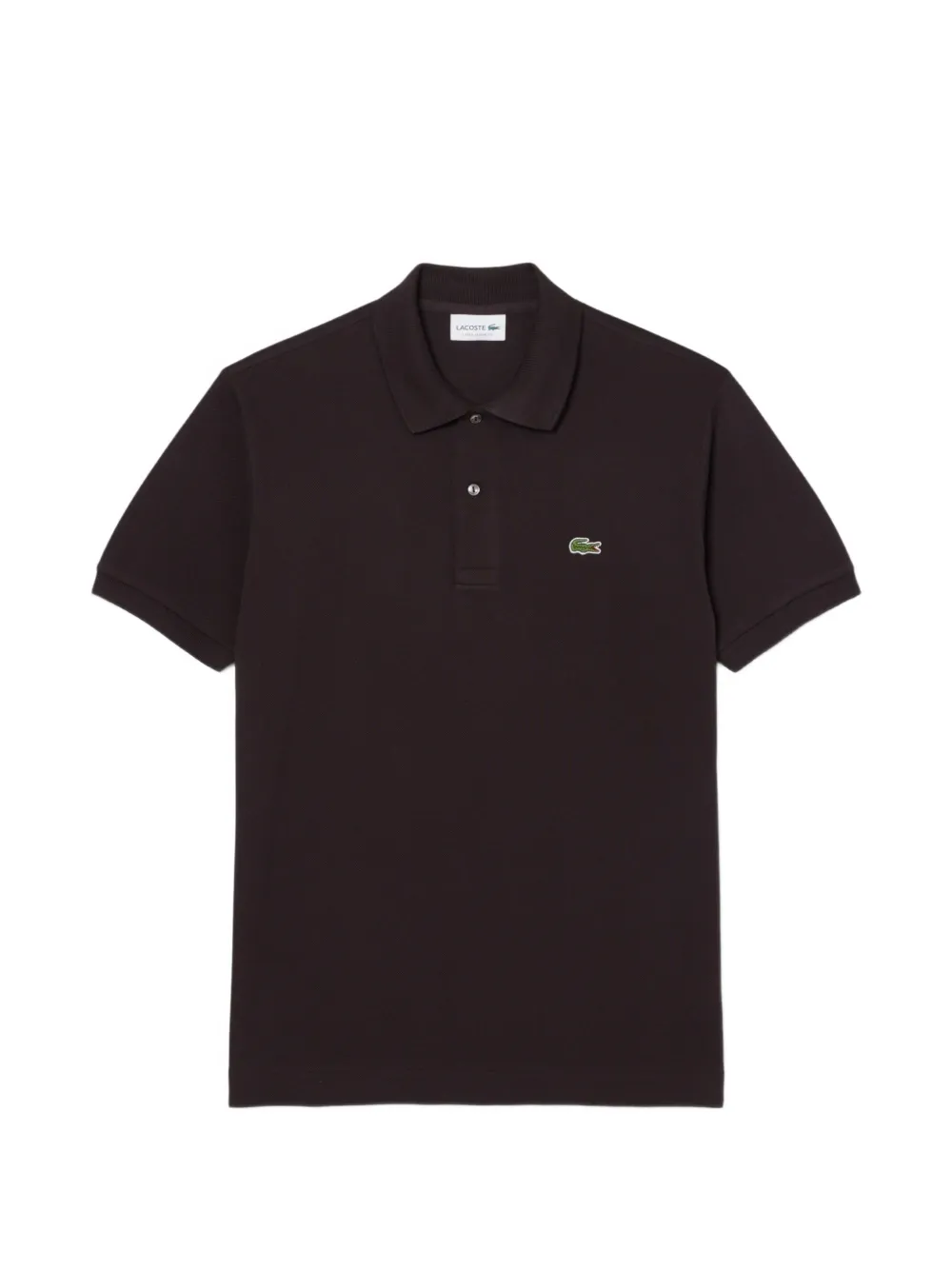 Lacoste Original buttoned cotton polo shirt - Marrone