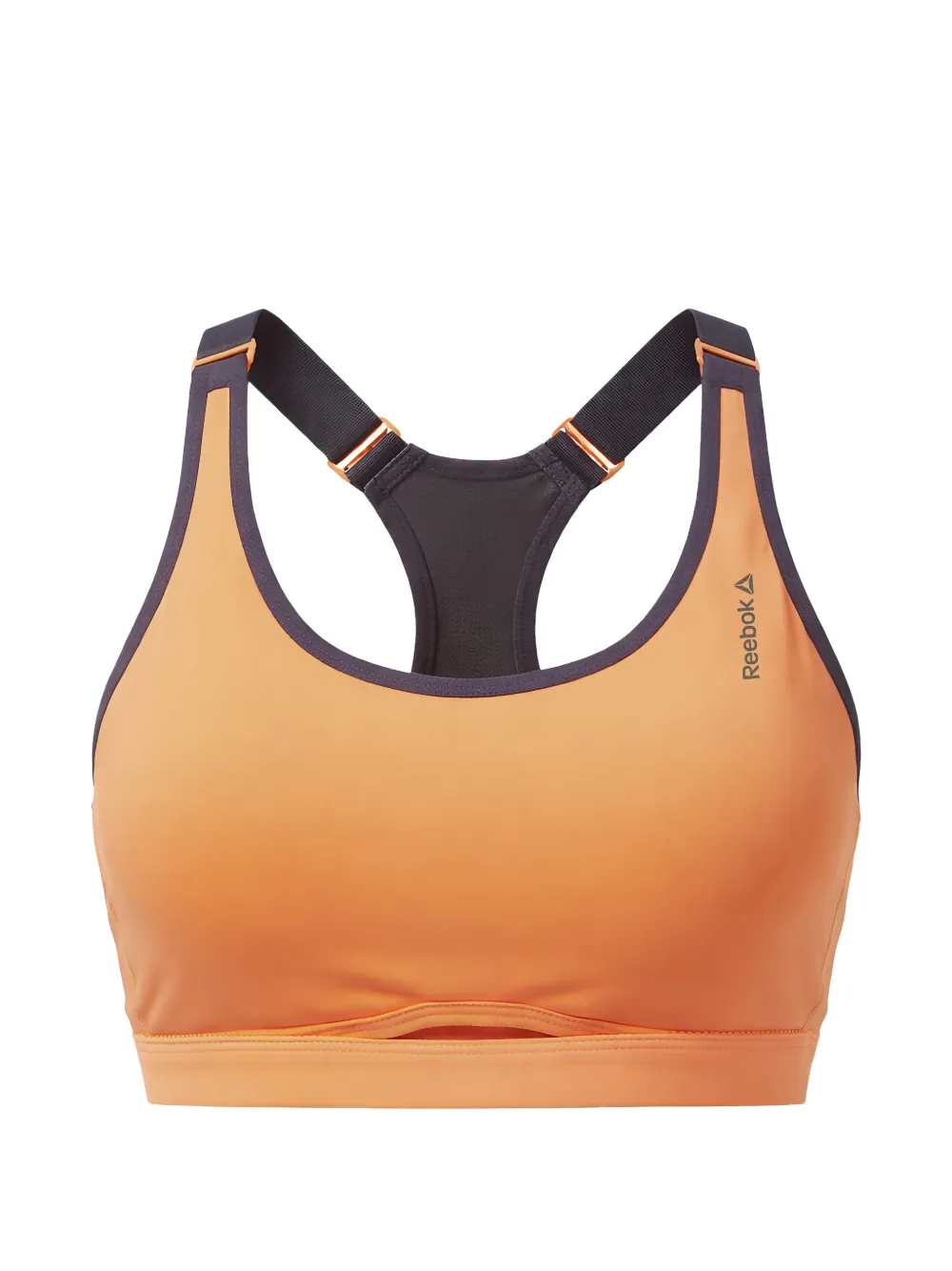 Reebok cutout racerback sports bra - Orange