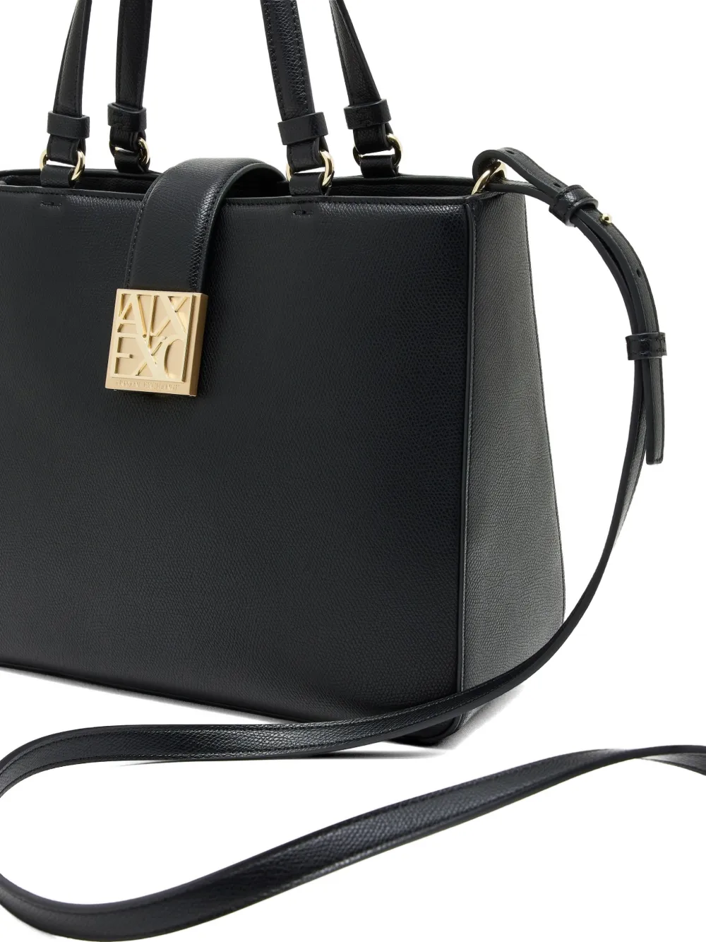 Armani Exchange Heuptas met logoplakkaat Zwart