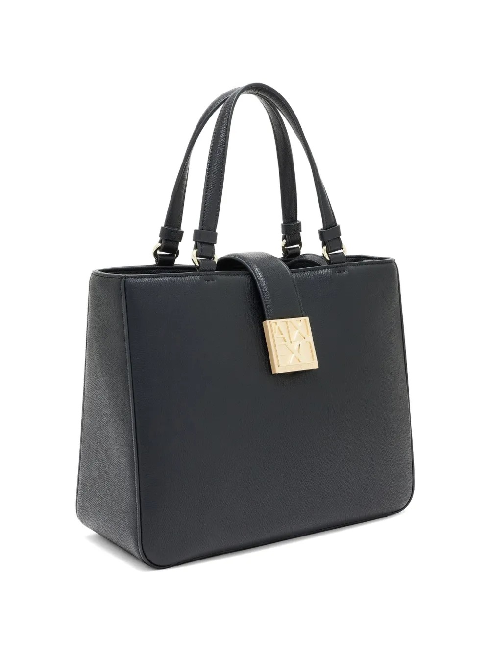 Armani Exchange Heuptas met logoplakkaat Zwart