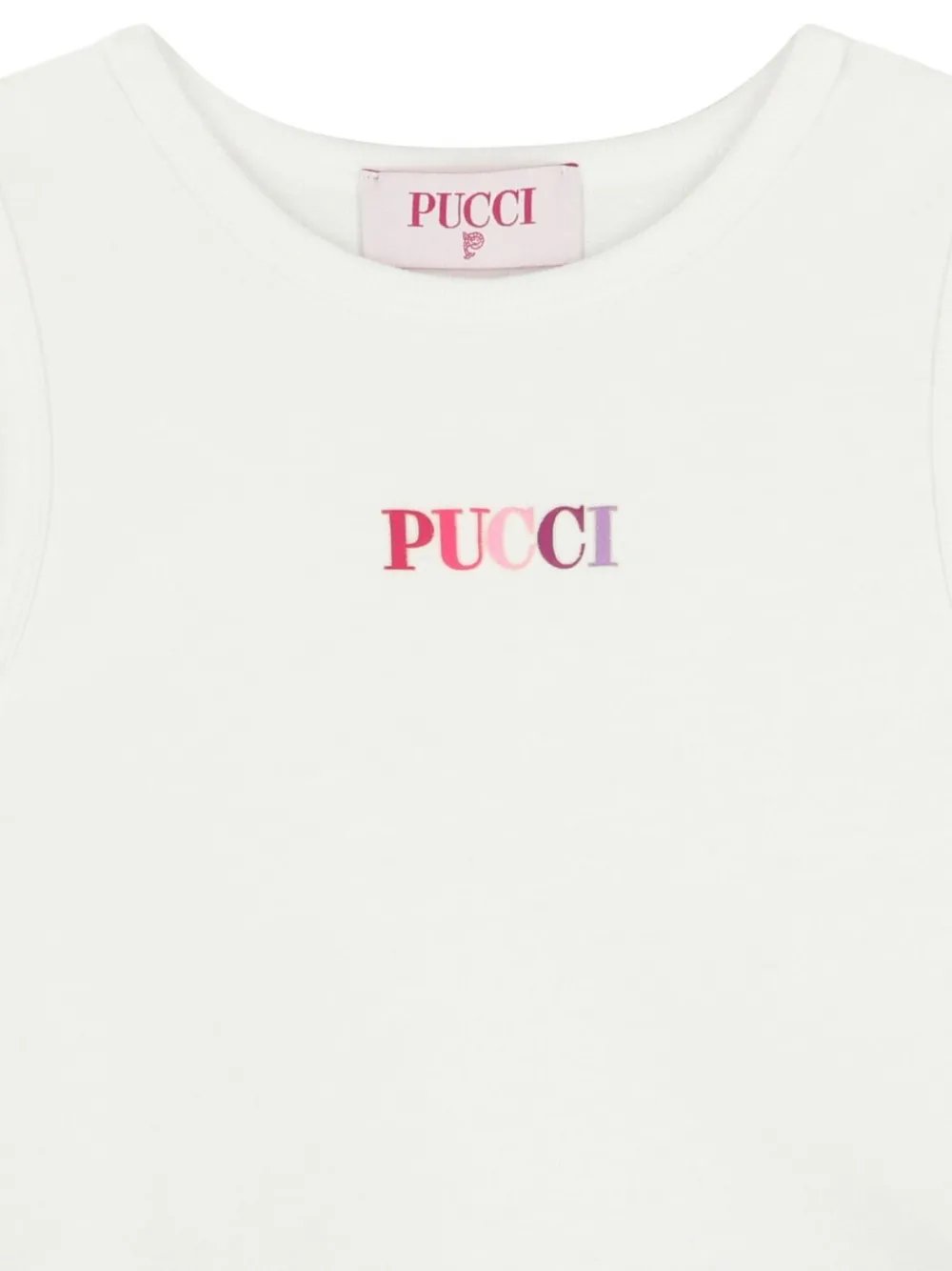 PUCCI Junior Flared jurk met logodetail Wit