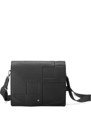 MM6 Maison Margiela レザーメッセンジャーバッグ | ブラック