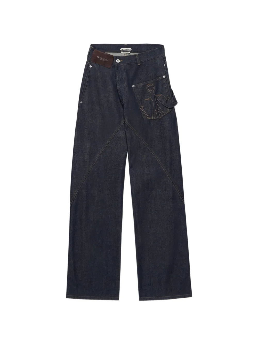 JW Anderson twisted workwear denim jeans - Blu