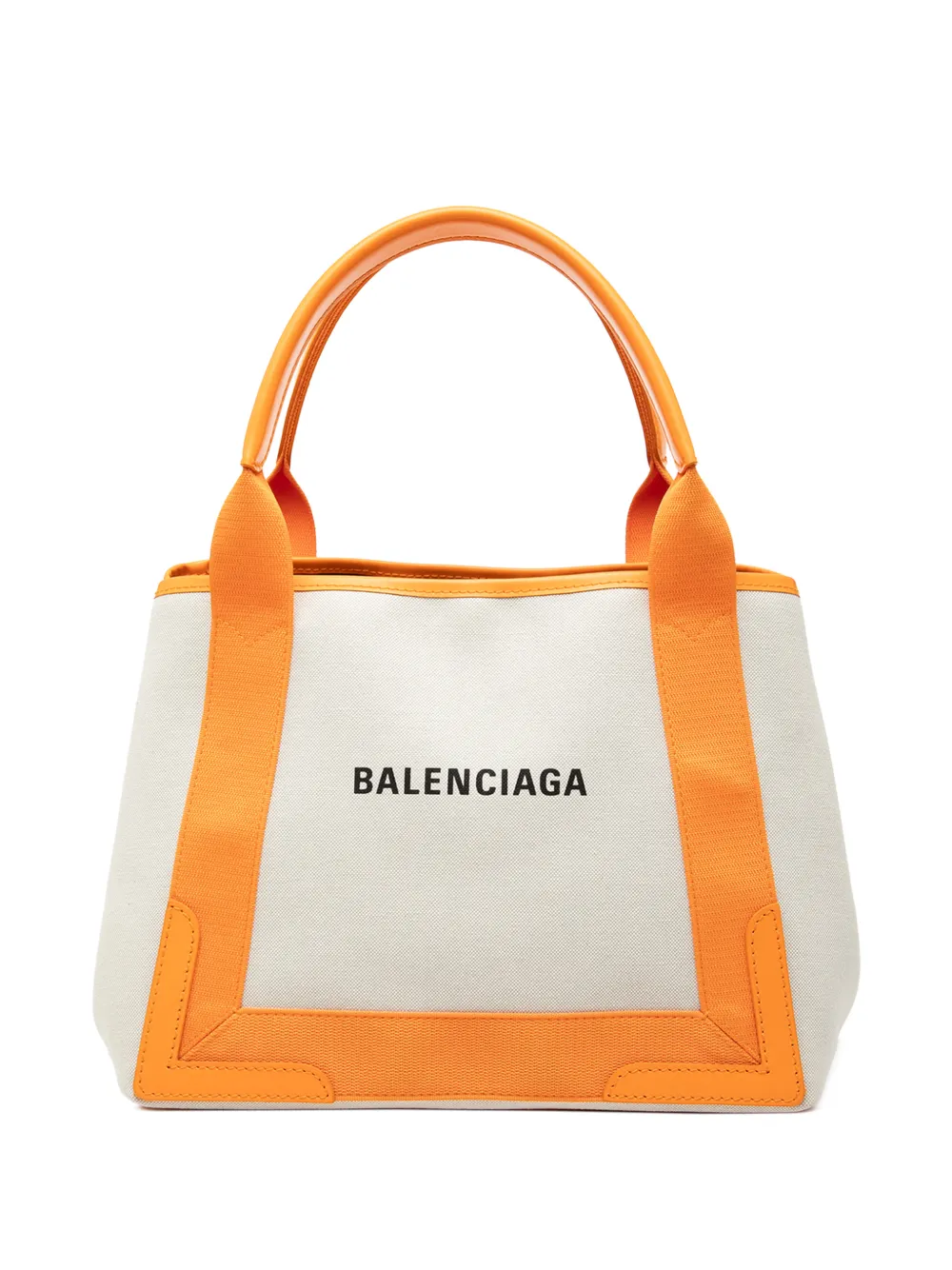 Balenciaga Pre-Owned 2010-2025 Canvas Navy Cabas S Tote satchel - Marrone