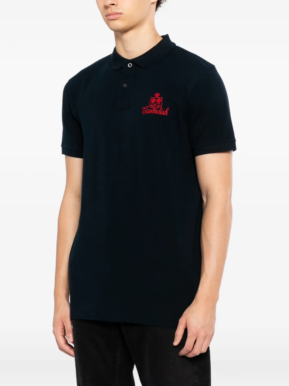  Cavendish Logo-embroidered Polo Shirt - Blue 