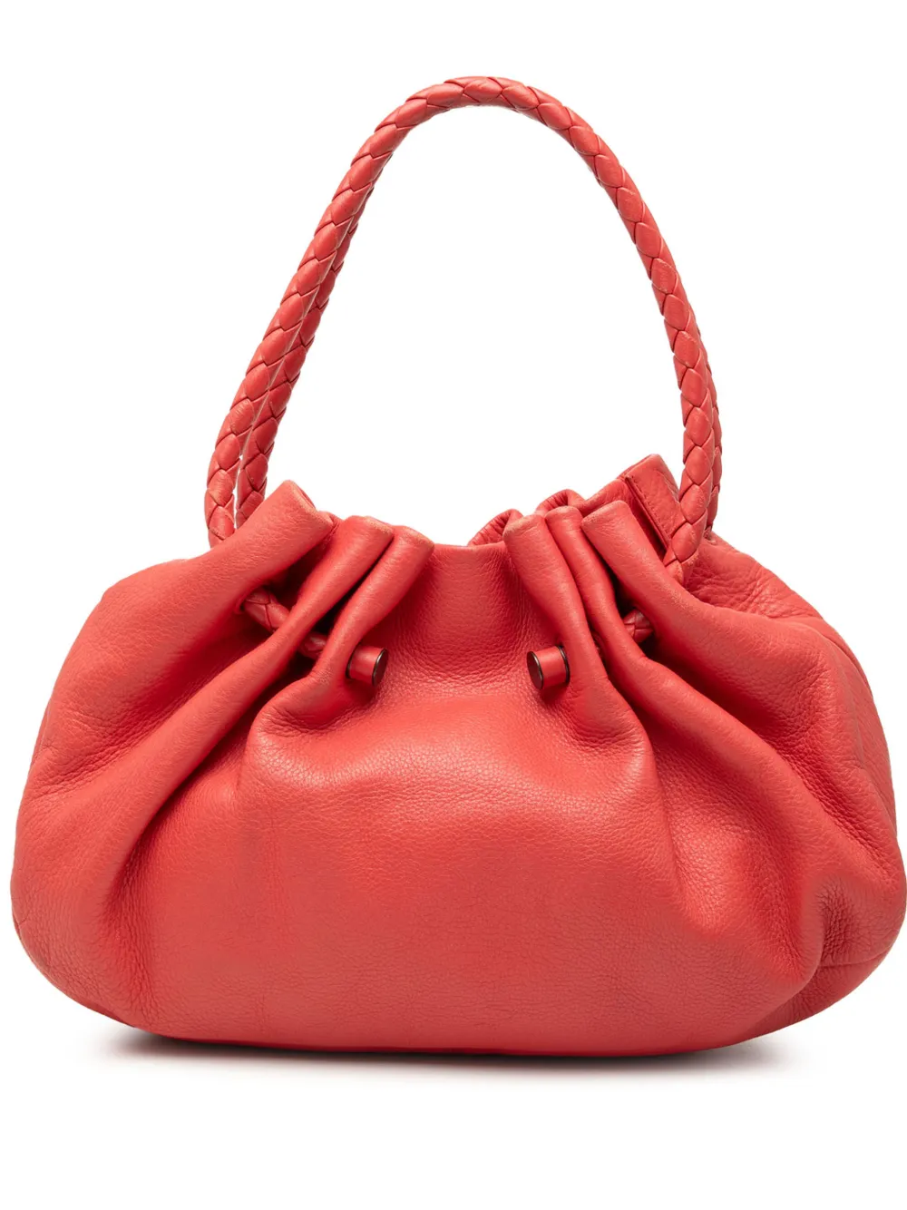 Bottega Veneta Pre-Owned 2012-2025 Leather Intrecciato Braided Handle hobo bag - Rosso
