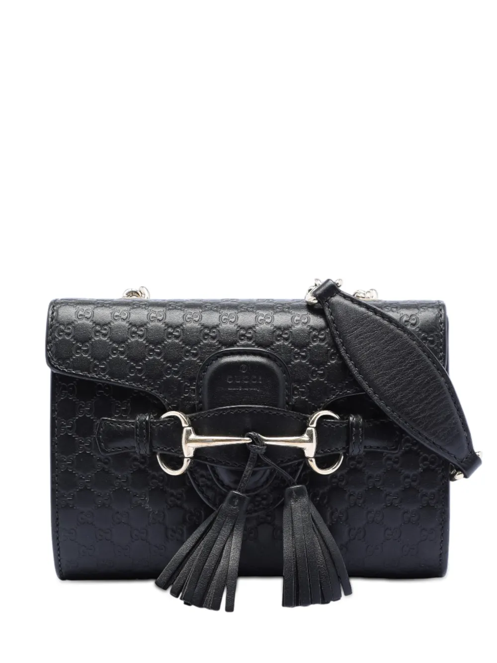 Gucci Pre-Owned 2016-2025 Mini Microguccissima Emily crossbody bag - Nero