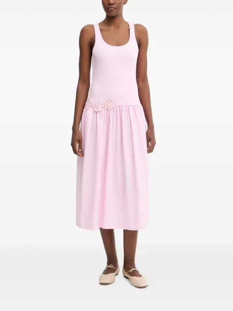 Stine Goya floral-appliqué midi dress