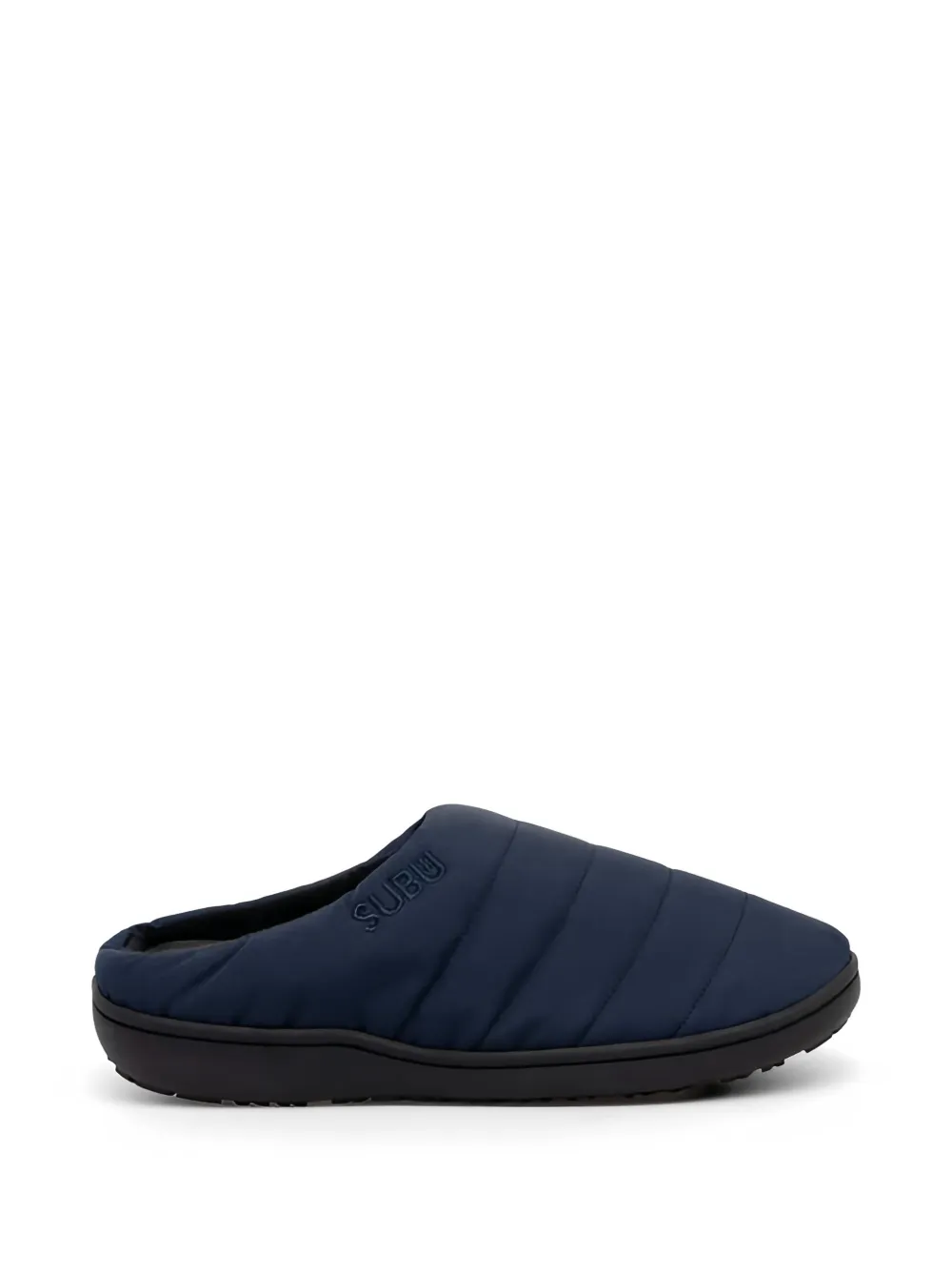 SUBU Nannen F-Line quilted logo-detail slippers - Blu