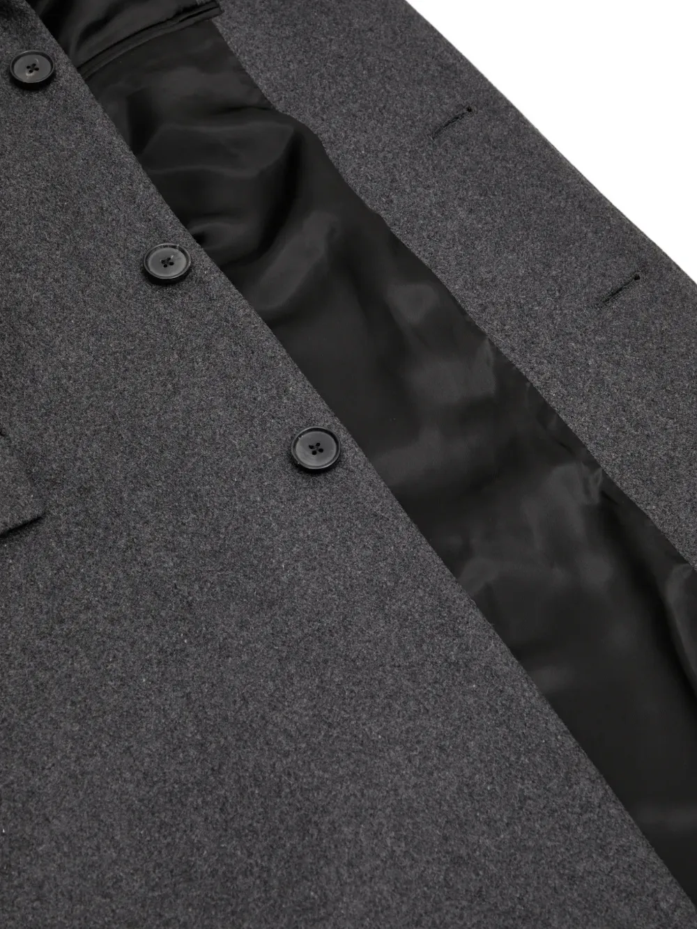 Sporty & Rich notched-lapels single-breasted coat Grijs