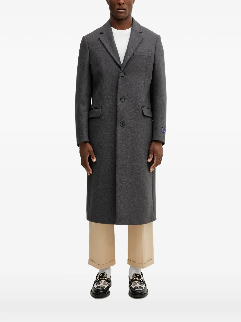 Sporty & Rich notched-lapels single-breasted coat