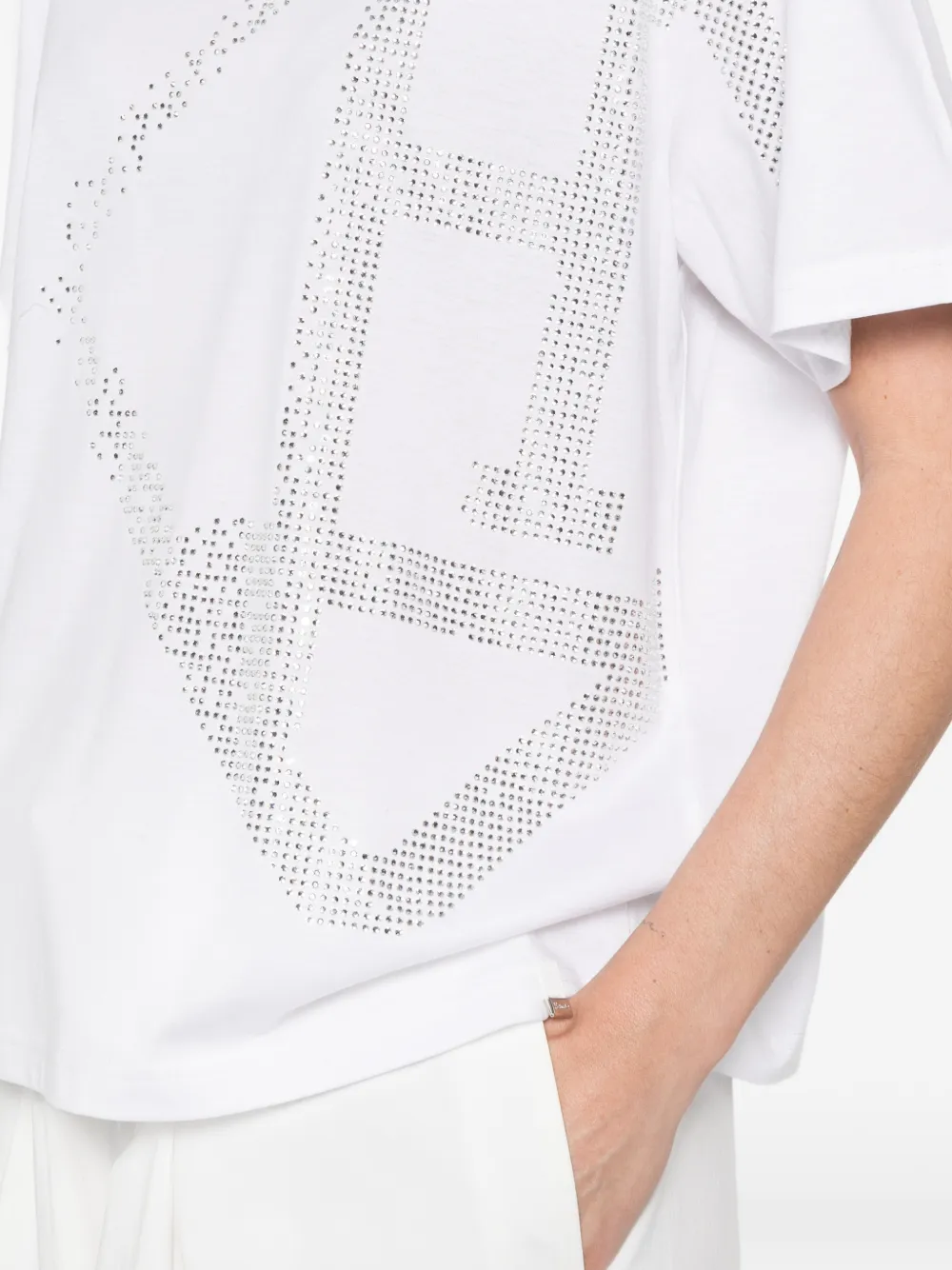 Herno T-shirt met ronde hals Wit
