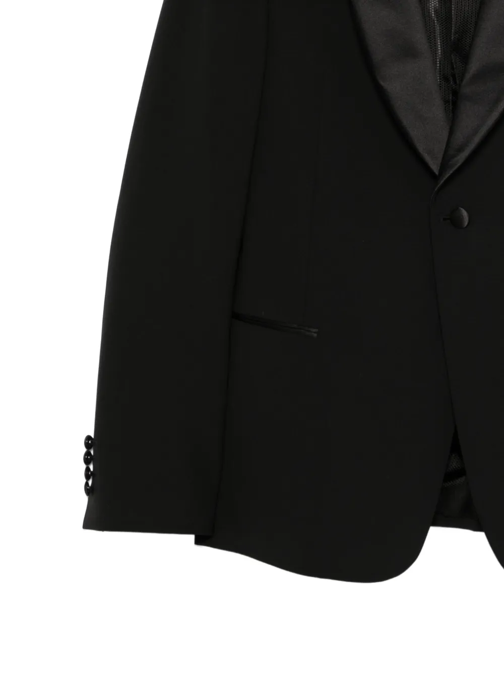 Emporio Armani Pak met enkele rij knopen Zwart