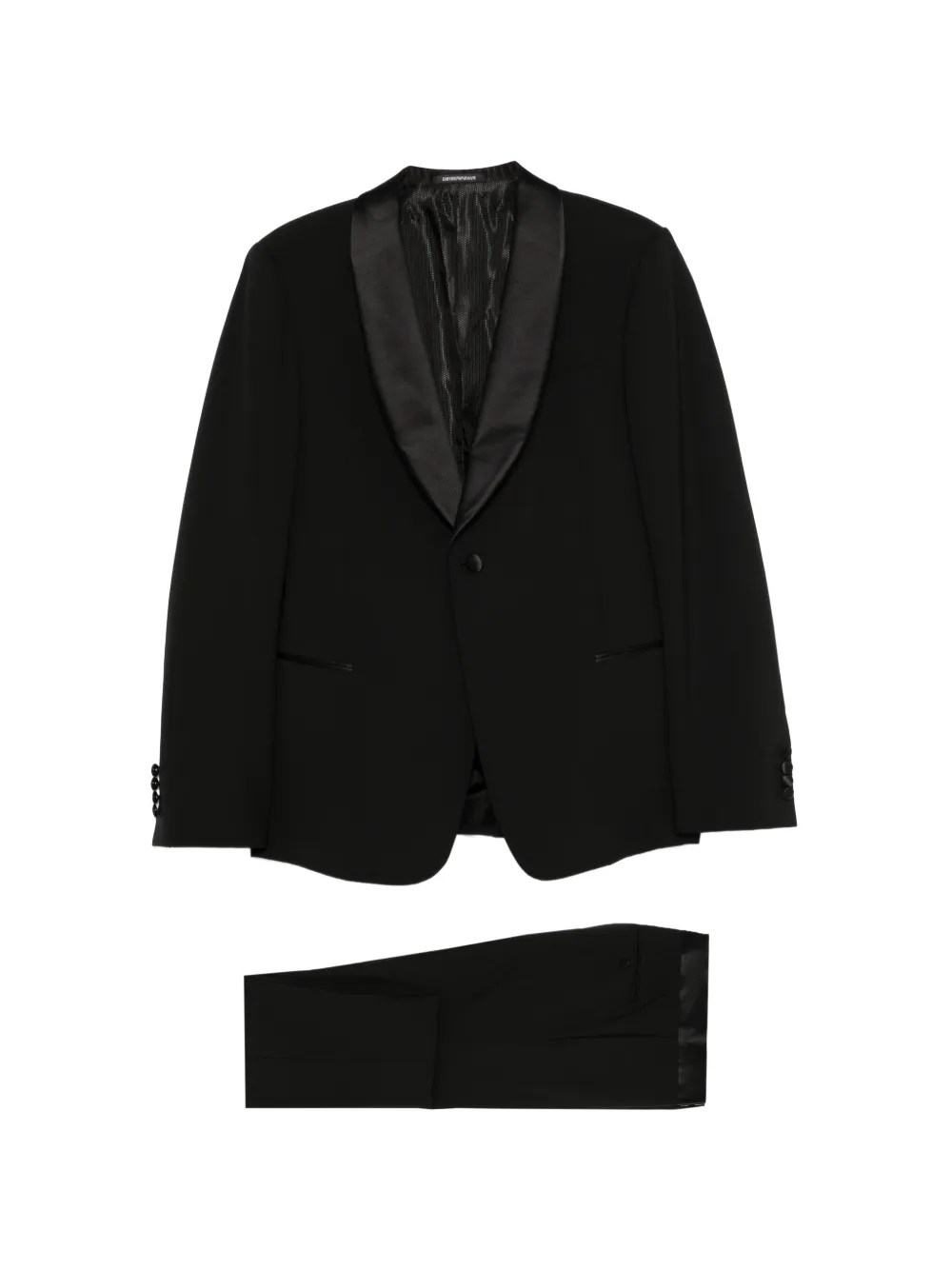 Emporio Armani single-beasted suit - Nero