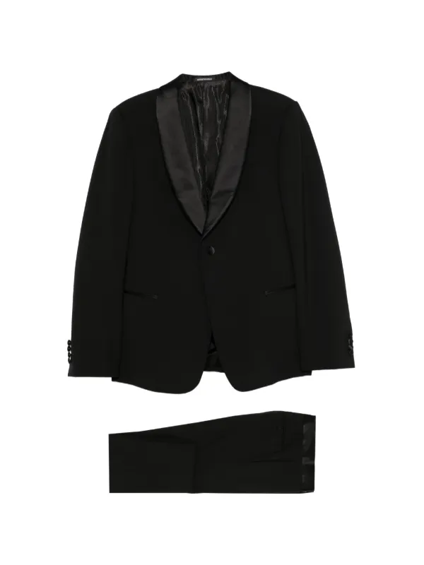 Emporio Armani シングルスーツ | ブラック | FARFETCH JP